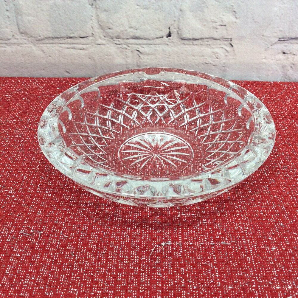 Vintage Princess House Highlights Ashtray/Candy Dish 24% Lead Crystal #868 Round